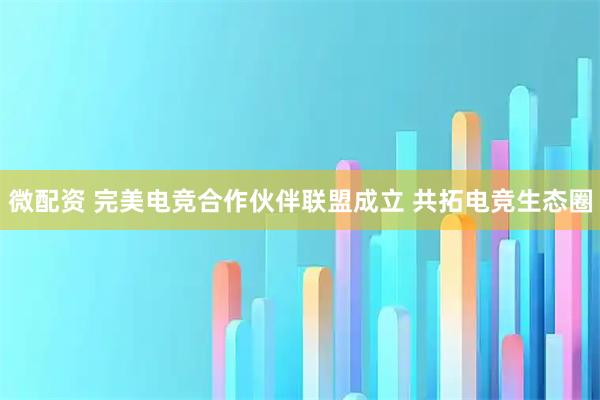 微配资 完美电竞合作伙伴联盟成立 共拓电竞生态圈