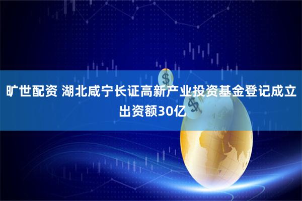 旷世配资 湖北咸宁长证高新产业投资基金登记成立 出资额30亿