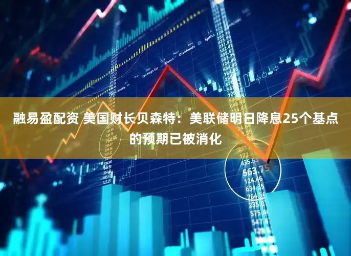融易盈配资 美国财长贝森特：美联储明日降息25个基点的预期已被消化